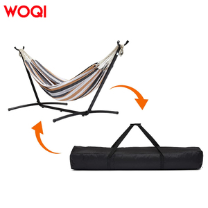 Woqi Xách Tay Bông Vải Cắm Trại Võng Với Đứng Mang Túi Kim Loại Carabiner Dây thừng Và Cây Dây Đeo Cho Đi Bộ Đường Dài Và Du Lịch - Product Image 4