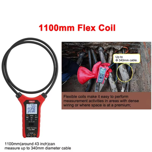 Pince ampèremétrique UT281E+ Red Flex 1000V AC 10000A pour courant de démarrage, fréquence et résistance, compatible avec la pince Flex Clamp - Product Image 3