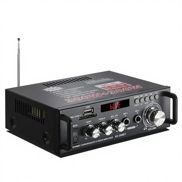 New Professional High-Power Iron 2.0 Channel Speaker Amplifier for Home HiFi Digital Audio