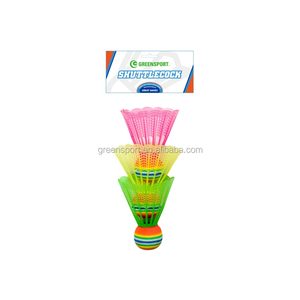 PLASTIC colorful shuttle cock badminton shuttlecock other badminton products outdoor games