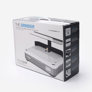 Caja de cartón corrugado con asa de plástico, embalaje electrónico de gran tamaño reciclado con logotipo personalizado - Product Image 1