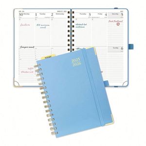Agenda Personalizada A5 con Encuadernación Espiral de Cartón, Ecológica, Diario de Fitness, Cuaderno de Presupuesto con Servicio de Impresión - Product Image 1