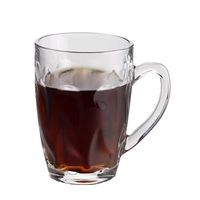 Vente en gros de tasses à café en verre avec poignée, tasses à latte, verres pour boissons glacées pour restaurant, maison, hôtel, bar