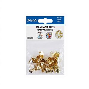 14 campanas abiertas de 12mm en oro para manualidades y decoraciones - Product Image 1