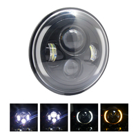 Lumières tout-terrain de camion de sortie d'usine avec phare LED de 7 pouces de voiture ambre de moto de faisceau de salut/bas d'oeil