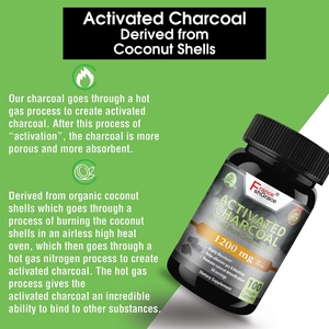 Suplemento de Carbón Activado Altamente Absorbente, Apoya la Función Inmunológica, Cápsulas de Carbón Activado de 1200 MG - Product Image 4