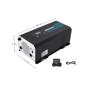 Onduleur solaire hybride 3000W 12V à sortie unique onde sinusoïdale pure pour onduleur solaire hybride ALPHA 1 ALPHA 1 à quatre sorties - Product Image 3