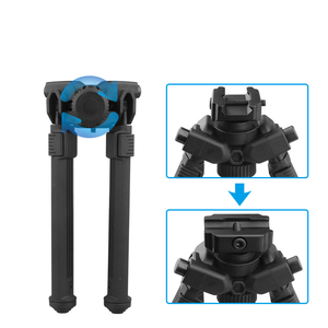 Bipods tactiques en alliage d'aluminium en nylon extensible de 20mm vendus en usine accessoire de chasse portable en plein air - Product Image 2