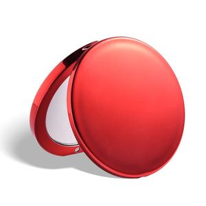 Personalized Luxury Round Shape Dual Side Red Plating Round Fashion <b>Compact</b> <b>Mirror</b> - Product Image 6