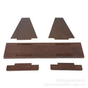 Wooden Record Rack <b>Desktop</b> <b>Shelf</b> For Books And Miscellaneous Items Retro Color Single Layer - Product Image 3