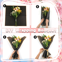 20 Blatt Blumenverpackungspapier Wasserdichtes Floristenpapier für DIY-Bastelarbeiten Hochzeit Geburtstagsgeschenk