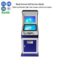 Kiosco de Autoservicio de Doble Pantalla, Terminal de Pedidos con Pantalla Táctil Interactiva, Máquina de Registro para Gobierno