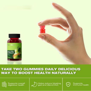 Stokta vejetaryen Multivitamin takviyesi Gummies doku elma şırası sirke B12 elma şırası Gummies - Product Image 6