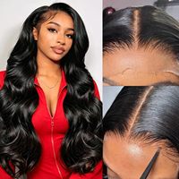 Perruque personnalisée à ondulations lâches 100% cheveux humains, dentelle HD, marque privée, OEM, ODM, vente en gros, directement de l'usine, faible MOQ, pour femmes noires, disponible dès maintenant