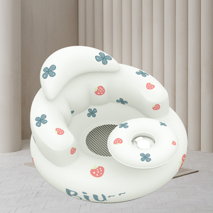 Baby Back Support Chair Newborn Play Chair Inflatable Foldable Plastic <strong>Sofa</strong> for Bedroom &amp; Living Room - Product Image 4