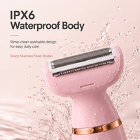 PRITECH Elektrische Dames Scheerapparaat 4-in-1 Haarverwijdering voor Vrouwen Pijnloze Bikini Trimmer IPX6 Waterdicht Pijnloos Type C