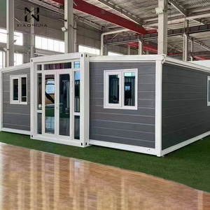 Maison mobile 20/30/40Ft Caravan Maisons portables avec 2/<span class=keywords><strong>3</strong></span> <span class=keywords><strong>chambres</strong></span> à coucher et cuisine et salle de bain Séparation sèche et humide Salle de douche - Product Image 1