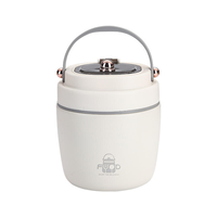 Bunte 304 Edelstahl 1,3L Doppelwandige Isolierte Lunchbox mit 12-Stunden-Isolierung für Essen zum Mitnehmen Tiffin-Box