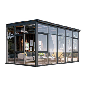 Maisons modernes 4 saisons en aluminium résistant à la véranda pour la plage et le jardin Serre pliante de luxe <span class=keywords><strong>Solarium</strong></span> facile à cultiver Maisons en verre - Product Image 3