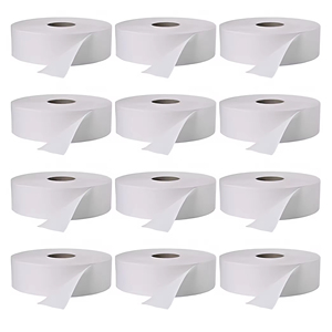 Papel Higiénico Jumbo Resistente y Suave, Soluble en Agua, de 2 Capas, de Alta Calidad, Personalizable, para Uso Comercial y Doméstico - Product Image 3