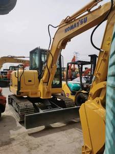 Excavadora compacta usada Komatsu PC56-7 de 5 toneladas con cuchilla dozer, baja tasa de fallos, fácil mantenimiento diario. - Product Image 3