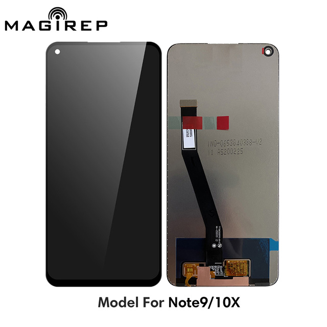 TFT LCD Display Screen Replacement for Redmi Note 9 10X 6.53 Inch FHD+ Touch Screen Digitizer with Frame Assembly Repair Part