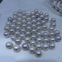 Grande taille 13-14mm perles d'eau douce blanches rondes Eidson en vrac pour la fabrication de bijoux à bricoler soi-même
