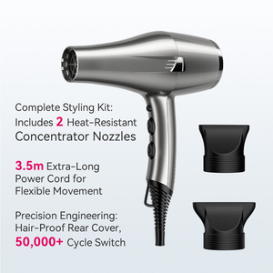 <span class=keywords><strong>Secador</strong></span> de <span class=keywords><strong>Pelo</strong></span> de Alta Velocidad FirePhoenix F1Max Pro, Motor BLDC de 23000 RPM, 21 m/s, Herramienta de Peinado Profesional Silenciosa, 3 Niveles de Calor, para el Hogar - Product Image 5