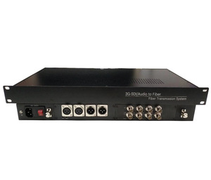 Convertidor de Audio y Video HD <span class=keywords><strong>SDI</strong></span> a Fibra Óptica 1080P 3G, Transceptor Extensor de Video HD <span class=keywords><strong>SDI</strong></span> sobre Fibra Óptica de 20 km - Product Image 1
