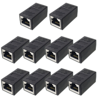 Connecteur réseau Keystone Jack femelle-femelle, adaptateur UTP, prolongateur de câble Ethernet, coupleur modulaire RJ45 en ligne