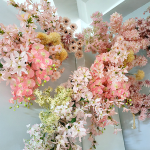 Fleurs artificielles roses faites à la main, matériel floral pour arrangements de mariage, toiles de fond, centres de table et décoration DIY pour la maison - Product Image 5