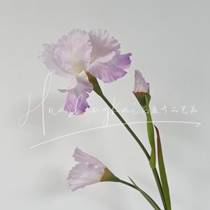 Bouquet de fleurs artificielles roses en soie, haute simulation, décoration de mariage - Product Image 3