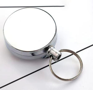 Xinrunjin porte-clés télescopique en métal complet boucle auto-rétrécissante clip de taille Portable facile à tirer cadeaux d'affaires promotionnels - Product Image 5