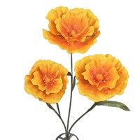 Grandes fleurs artificielles géantes en mousse de pavot et pivoine sur pied avec base, pour décoration de scène de mariage et vitrine
