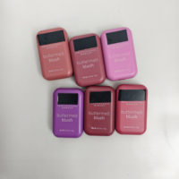Palette de fard à joues en poudre végétalienne personnalisée et en gros pour marque propre, blush crème à une seule face