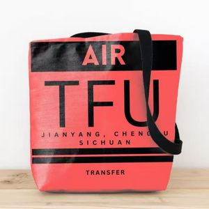 Venta directa de fábrica, bolso de mano de lona con impresión de pantalla completa, bolso de hombro, artículo de moda - Product Image 2