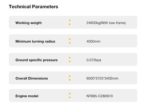 <span class=keywords><strong>Bulldozer</strong></span> sobre orugas Hengwang 220hp-240hp-<span class=keywords><strong>320hp</strong></span> con piezas de desgaste de un año sin desgarrador Componentes principales que incluyen bomba y motor - Product Image 6