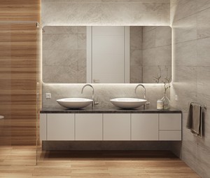 3-5 Mét Môi Trường Treo Tường Cảm Ứng Chuyển Đổi Cảm Biến Barbershop Wifi Loa <span class=keywords><strong>Led</strong></span> Thắp Sáng Thông Minh Gương Chiếu Sáng Treo Tường - Product Image 2