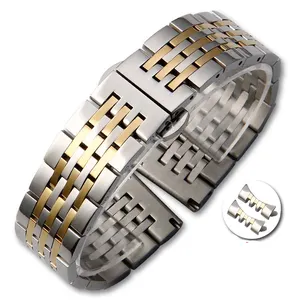 316L Solid Edelstahl Schnalle Uhren armband Armbänder für Herren uhren Wasserdichtes Gold