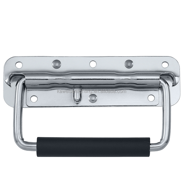 Quality Assurance Speaker Flight Case Hardware Surface-mounted Handle Carrying Handles With Built-in Rebound Torsion Spring