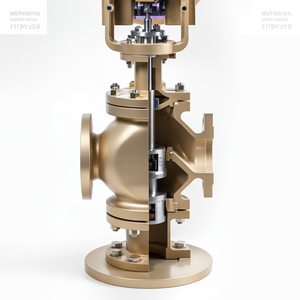 วาล์วควบคุมลมแบบนิวเมติก COVNA วาล์วปรับแรงดันลม วาล์วไดอะแฟรมนิวเมติก วาล์วควบคุมสามทาง พร้อมตัวกำหนดตำแหน่ง - Product Image 3