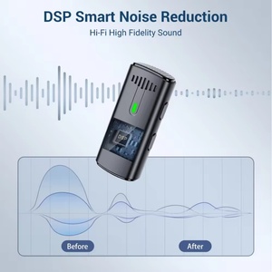 Micrófono Lavalier inalámbrico de grabación profesional para cámara de teléfono móvil computadora con auricular minotoring - Product Image 3