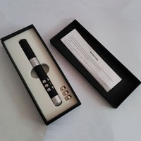 Presentador Inalámbrico Rojo para Presentaciones, Control Remoto para Laptop y PowerPoint, 2.4GHz USB, Alcance de 15m, Desplazamiento y Ampliación de Pantalla Negra