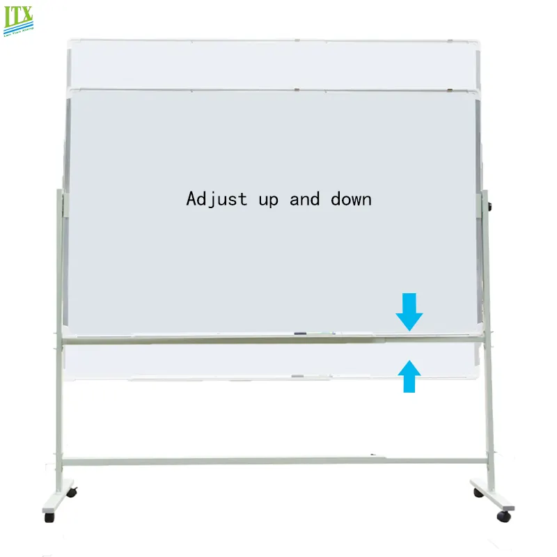 Grote Mobiele Rolling White Board Magnetische Whiteboard Met Standaard Voor Office Classroom School