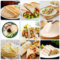 Machine à cuire le pain plat, crêpe fine, canard rôti, crêpes, burrito tacos mexicains, chapati, tortilla