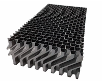 Lame de refroidissement longue de type contre-courant en PVC cellulaire de 125 mm/145 mm, résistante aux acides, isolante thermiquement et antidérapante, pour éliminateur de dérive en tour de refroidissement