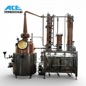 Máquina de Destilación de Cobre de 500L para Ginebra y Vodka con Bomba de Motor y Rodamientos para Producción de Licores Artesanales - Product Image 3
