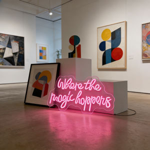 Letrero LED de Neón 'Aquí se suceden los milagros', Decoración Creativa de Pared para Hogar, Bares y Cafés - Product Image 4