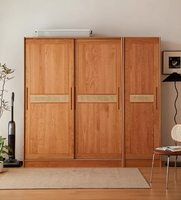Anpassbarer MDF-Schiebetürenschrank Zeitgenössischer Moderner Großer Kleiderschrank für Schlafzimmer Wohnmöbel