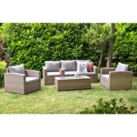 Brighton Hotel Terrace Möbel Set Sofa Set Kunststoff Günstige Freizeit Garten Wicker Outdoor UV und wasserdicht